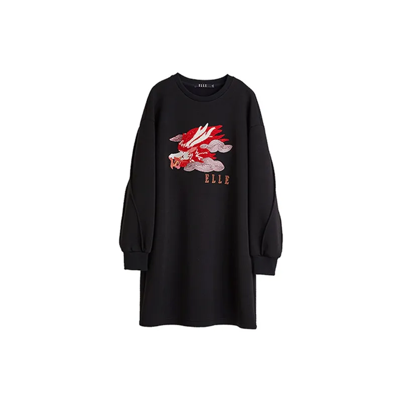 ELLE Long Sleeved Dresses Women's-3