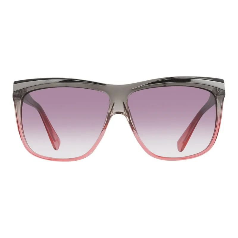 Yohji Yamamoto Acetate Irregular Shape Sunglasses Women's Transparent-2