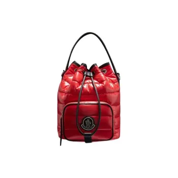 Moncler Kilia Leather Shoulder Bag Crossbody Bag Handbag Women's Scarlet