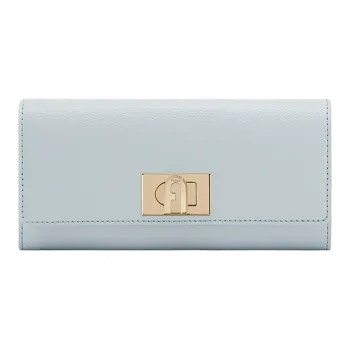 Furla 1927 Collection Leather Wallet Women's Gray