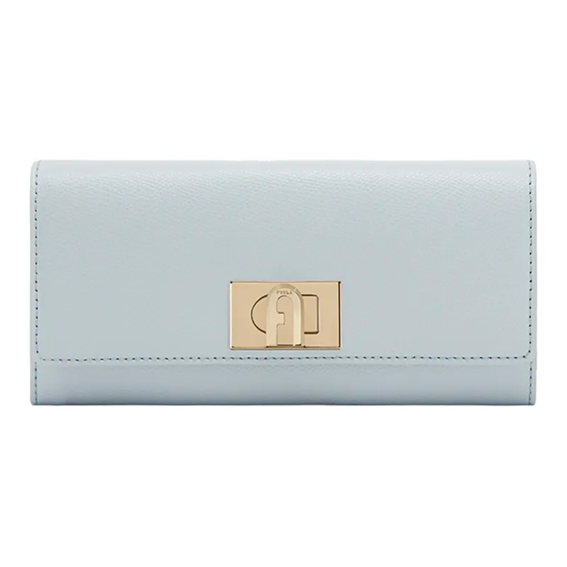 Furla 1927 Collection Leather Wallet Women's Gray-0