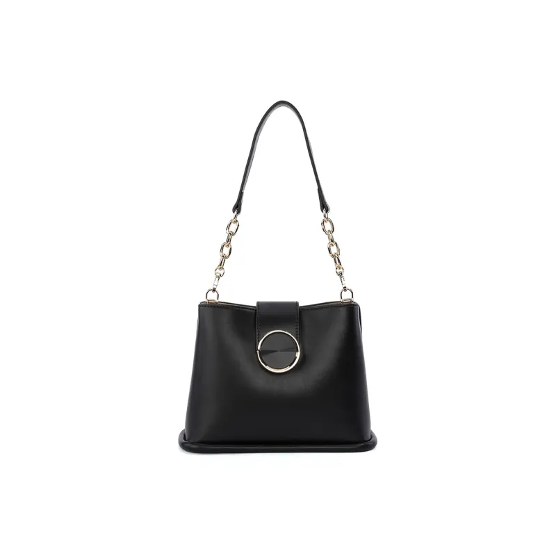 Dubaolu Polyurethane Bucket Bag, Chain Bag, Shoulder Bag Women's Milk Tea/Light Green/Ecru/Black-23