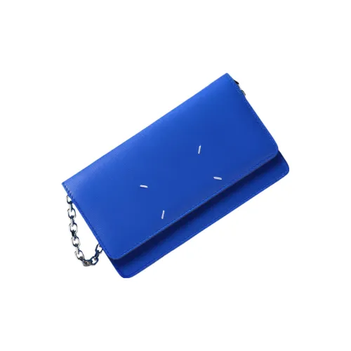 Maison Margiela Soft Palm Calfskin Shoulder Bag Crossbody Bag Wallet Women's Mauve Blue
