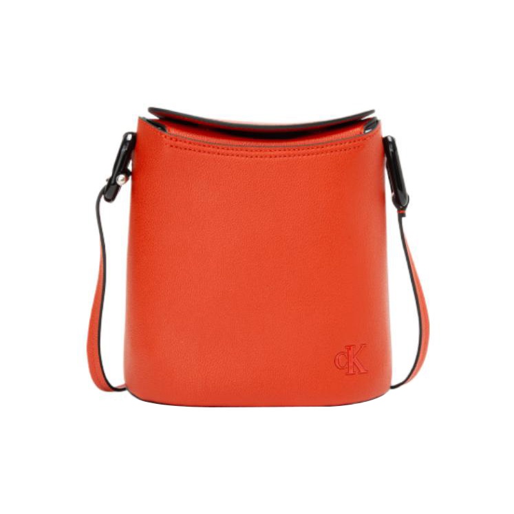 Calvin Klein Tasche store Umhängetasche Crossbody orange gesteppt CK