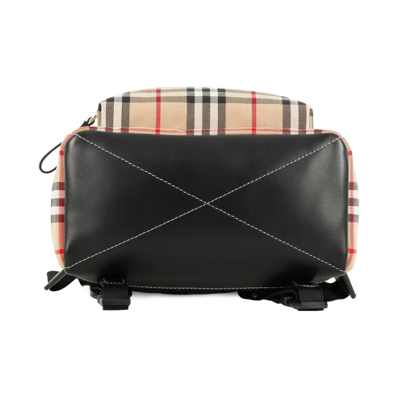 Burberry Vintage Leather Backpack Unisex Archive Beige-5