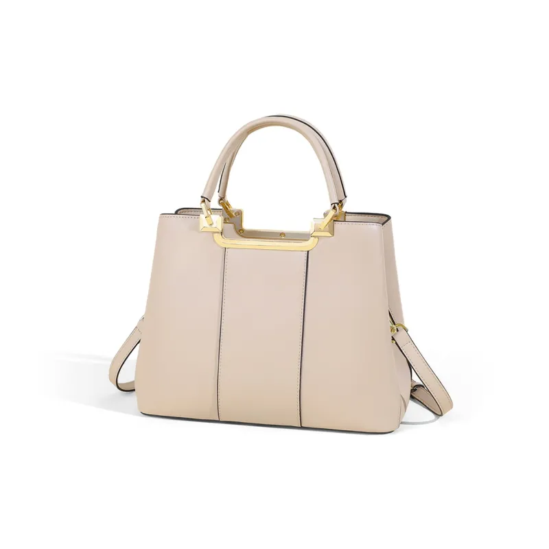 COMELY Cow Leather Patchwork Synthetic Leather Handbags Shoulder Bag Crossbody Bag Large Size Women's Pink-3