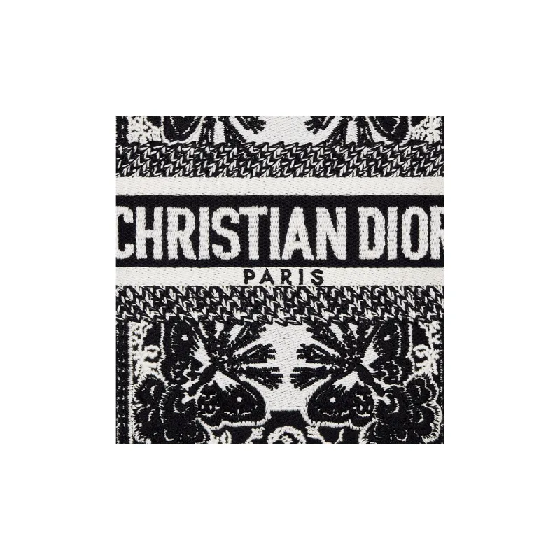 DIOR D-Bubble Collection Embroidery Bucket Bags Crossbody Bag Shoulder Bag Small Size Women's White & Black-3