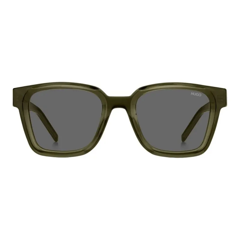 HUGO BOSS Acetate Square Sunglasses Men's Green-1