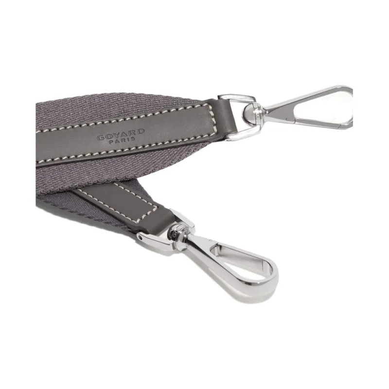 GOYARD SANGLE Canvas With Leather Portable Crossbody Bag Shoulder Bag Medium Size Unisex Black-4