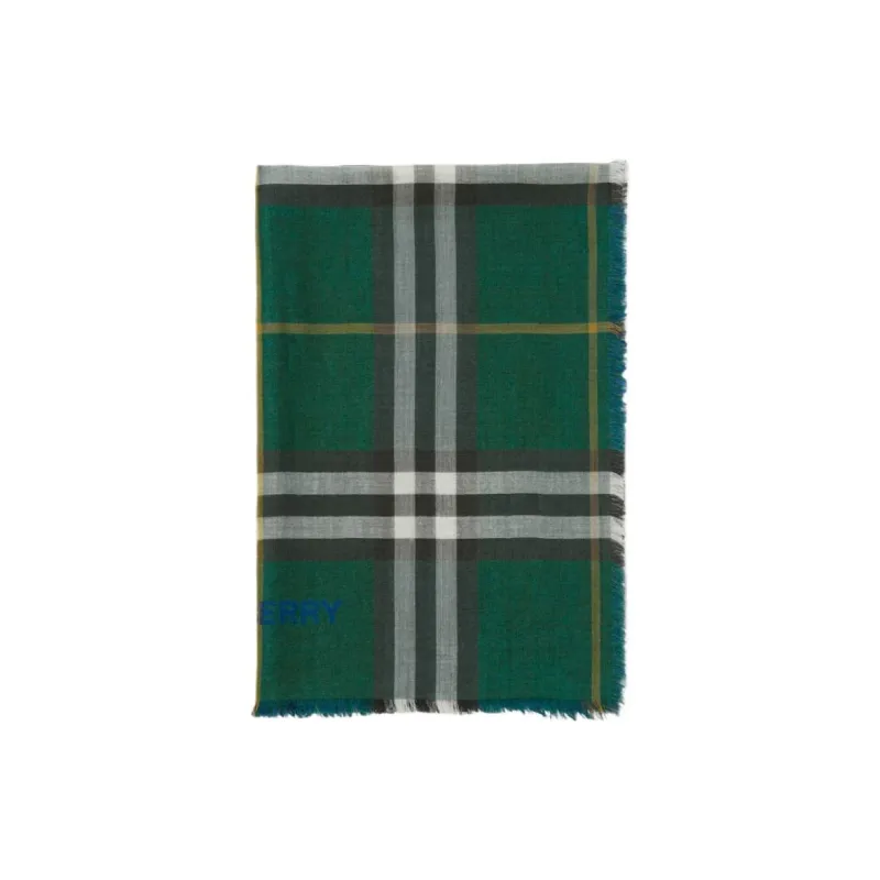 Burberry Check Printed Fringed Edge Scarf-2