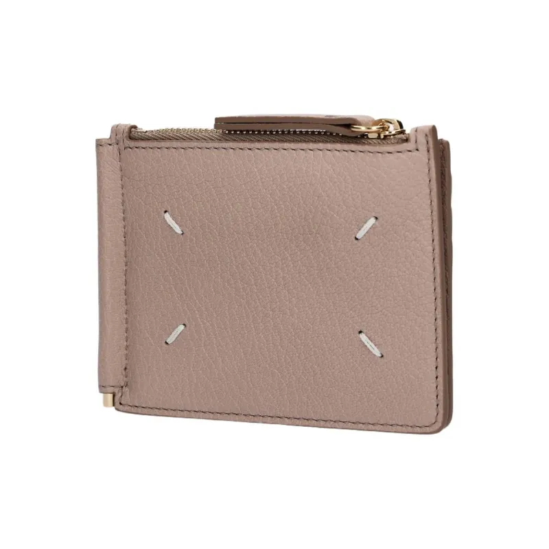 Maison Margiela Leather Wallet Men's Mist Rose-1