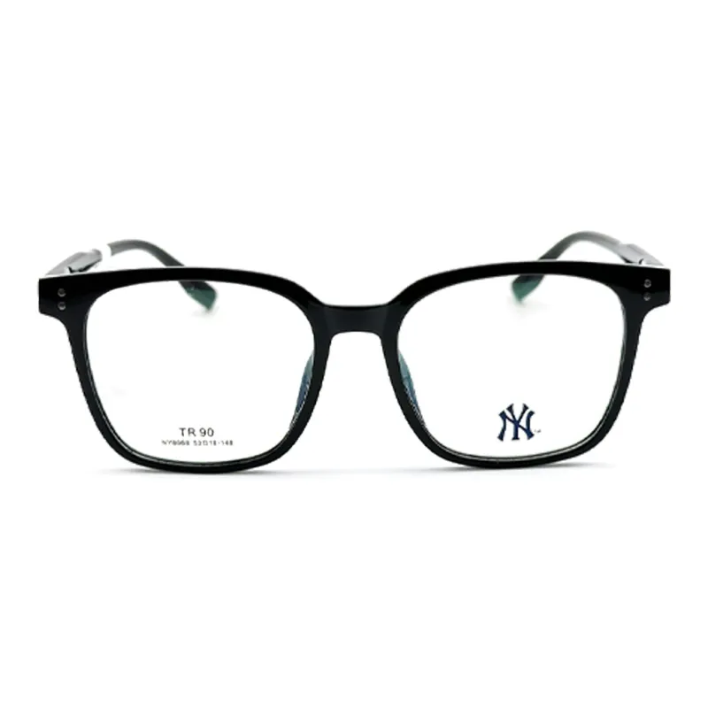 MLB TR/Memory Plastic Irregular Shape Eyeglass Frames Unisex Black-0