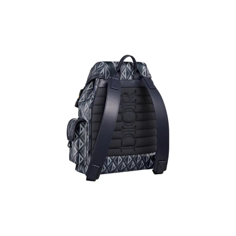 DIOR Hit The Road Canvas Backpack Medium Size Unisex Navy-2