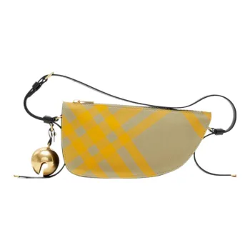 Burberry Sling Shield Check pattern Shoulder Bag