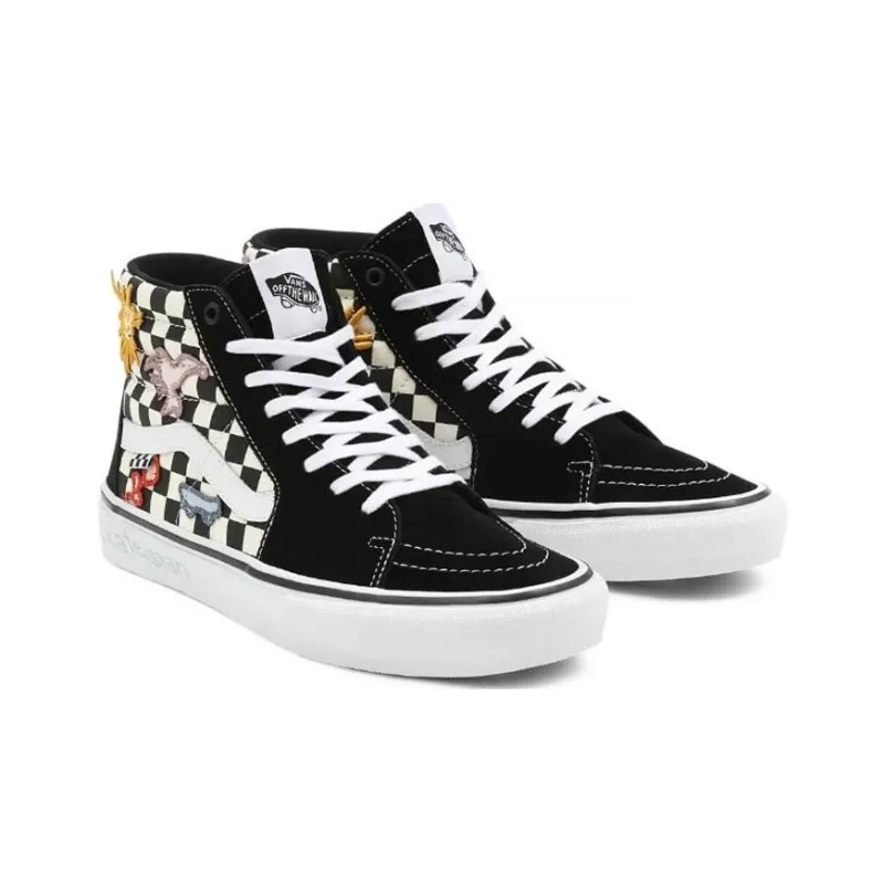 Vans Sk8 Hi Skateistan Checkerboard-1