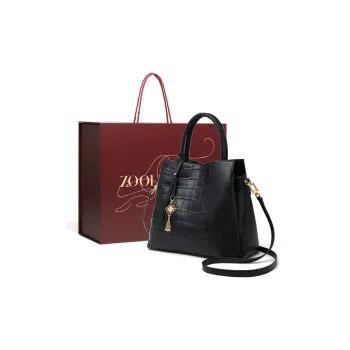 ZOOLER Cow Leather Mother Bag Mid-Age Handbag Medium Size Women's Black/Blue/Dusty Blue