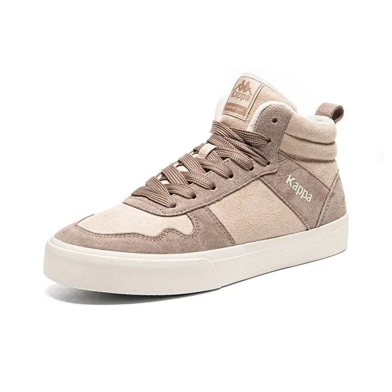 Kappa Abrasion Resistant Slip Resistant High Top Skateboard Shoes Unisex Brown-2