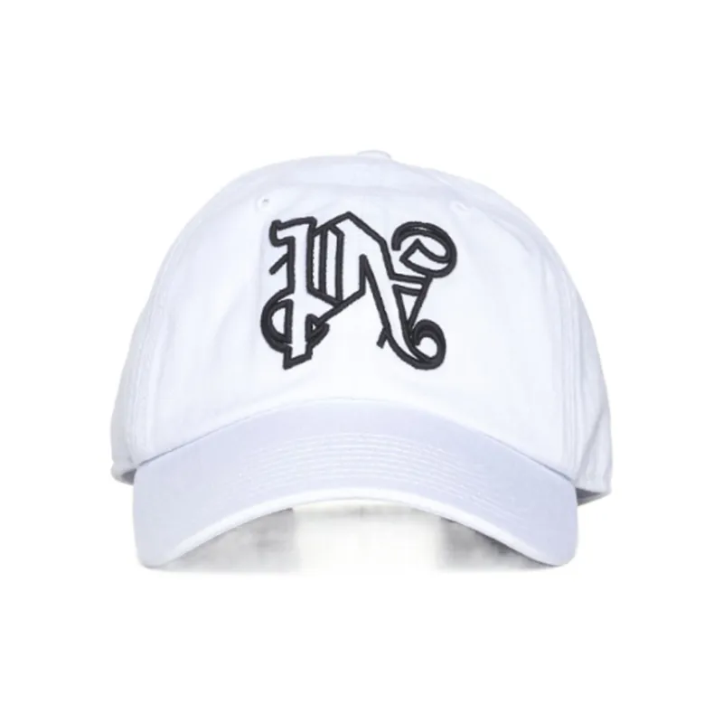 PALM ANGELS Monogram Embroidered Baseball Cap-1