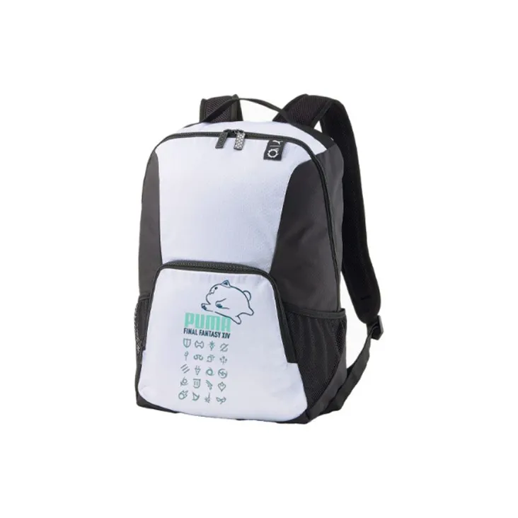 PUMA X FINAL FANTASY XIV Collaboration Polyester Backpack Regular Unisex Black & White-0