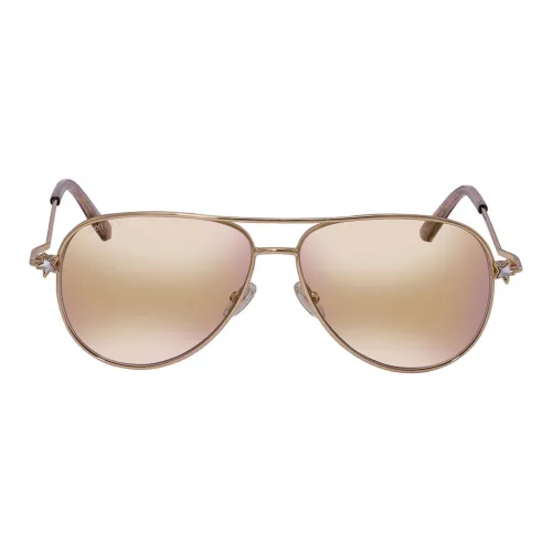 Jimmy Choo Aviator Sunglasses Men's Gold