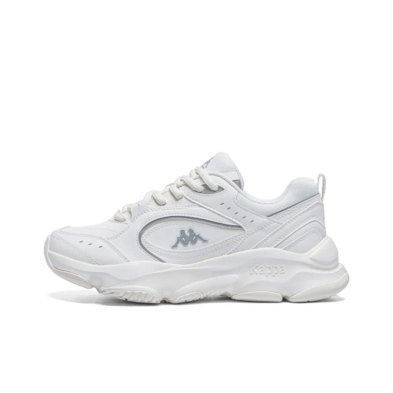 Kappa Anti Slip Wear Resistant Low Top Casual Running Shoes Unisex White-0