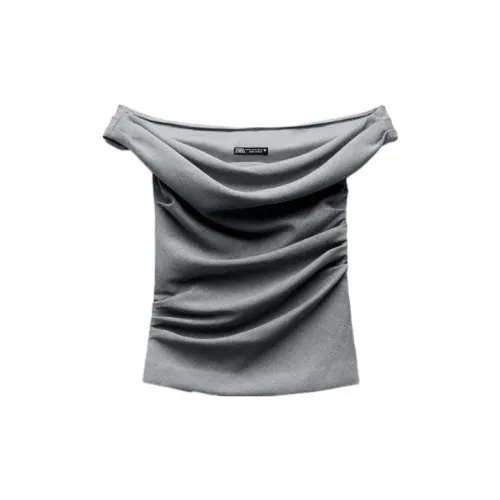 ZARA Shirts Women's Marbled Gray