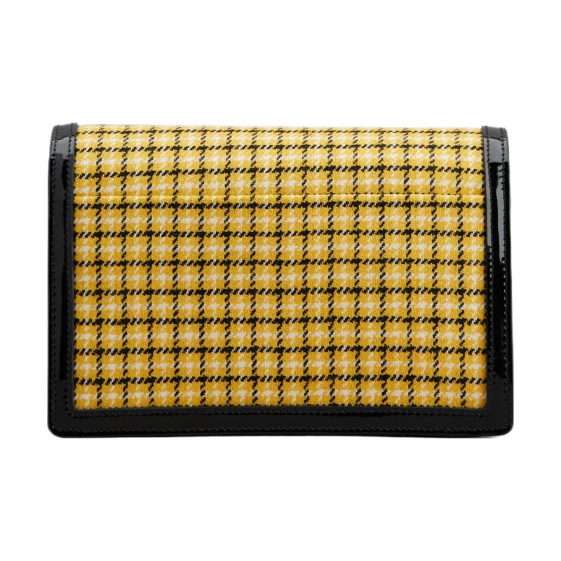 Roger Vivier Checked Foldover Top Clutch Bag-3