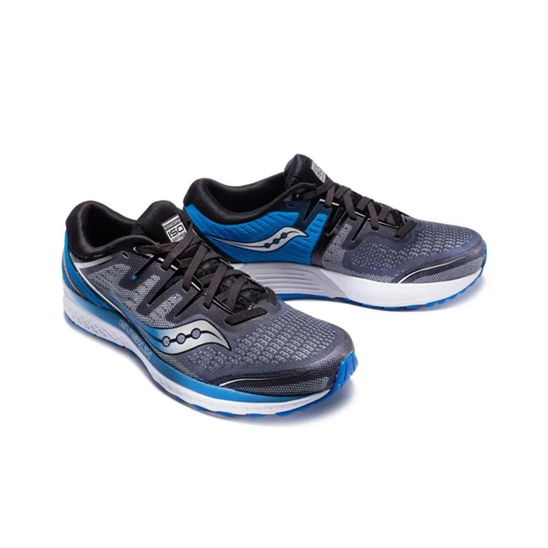 Saucony Guide Iso2 Anti Slip Wear Resistant Low Top Running Shoes Men's Blue-2