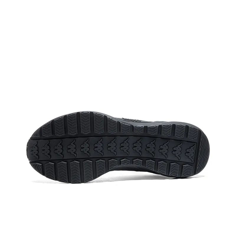 Kappa Anti Slip Wear Resistant Low Top Running Shoes Unisex Black-5