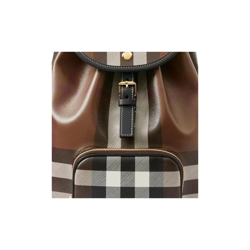 Burberry Calfskin Backpack Women's Dark Birch Brown-4