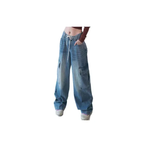 Seven up and nine down Jeans Women's Blue