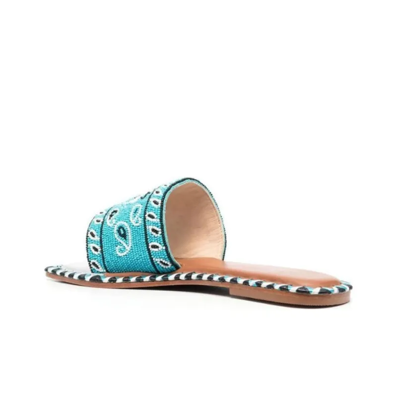 De Siena Slide Slippers Women's Blue-3