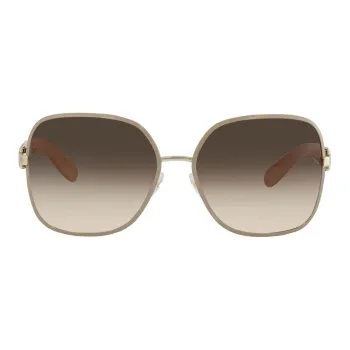 FERRAGAMO Square Sunglasses Women's Brown
