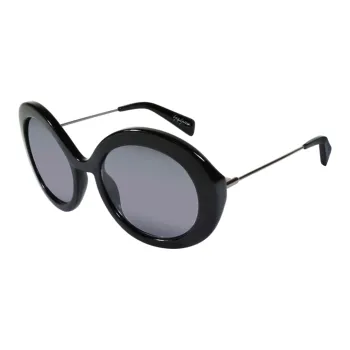Yohji Yamamoto Round Sunglasses Women's Black