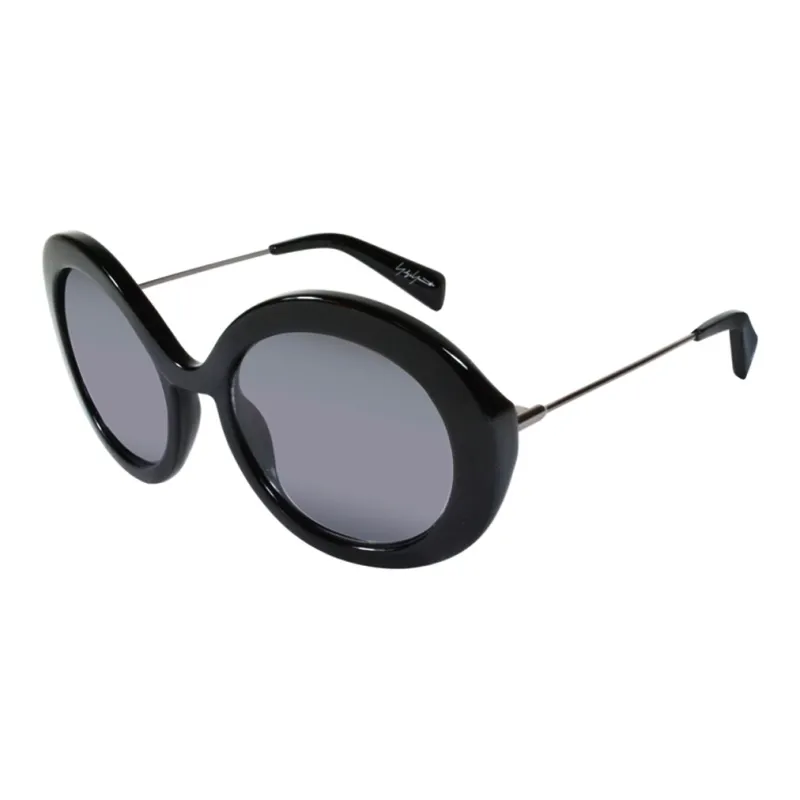 Yohji Yamamoto Round Sunglasses Women's Black-0
