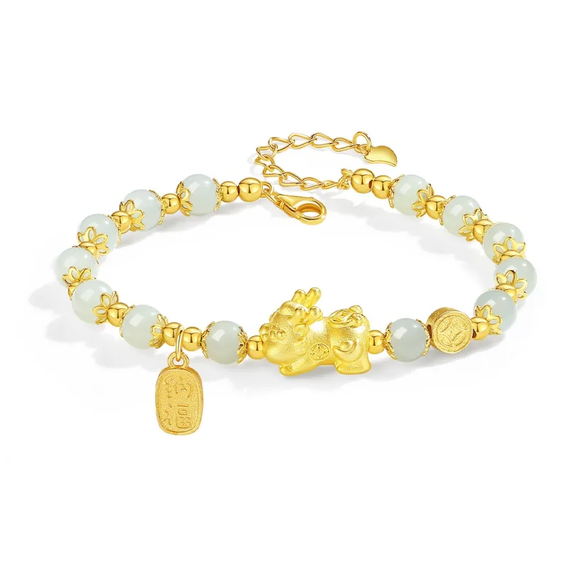 YINCHIE S925 Silver Bracelet Pale Greenish White Jade Women's-0