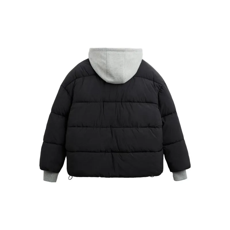 ZARA Puffer Jackets Men Black-1