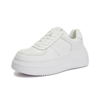 Help Slip-Resistant Low-Top Skateboard Shoes Women's White