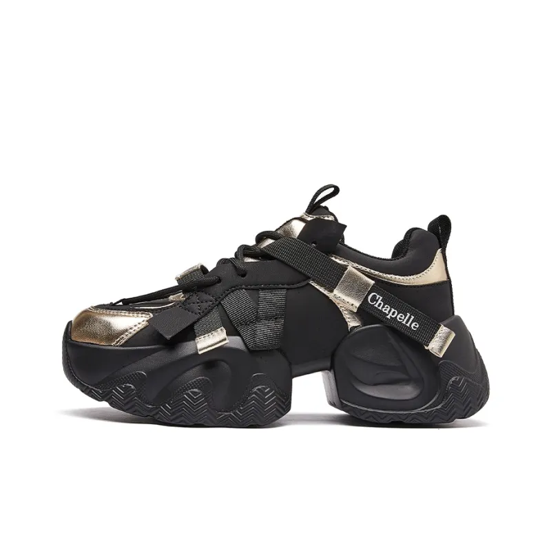 La Chapelle Lightweight Height Increasing Low Top Chunky Sneakers Women's-0