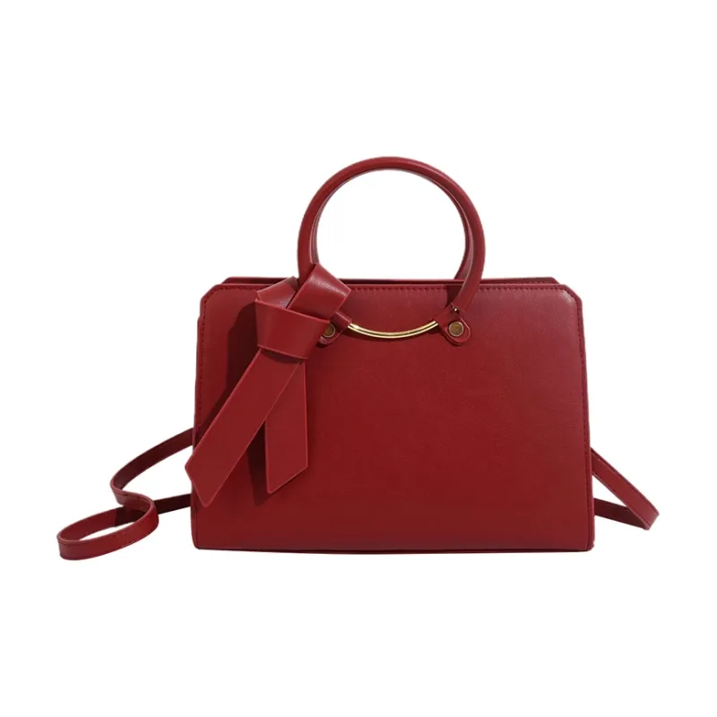 PINK·LAND PU Handbag Regular Women's Red/Black-1