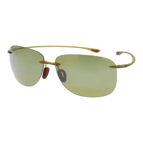 truffle Jim Acetate Irregular Shape Sunglasses Unisex Green