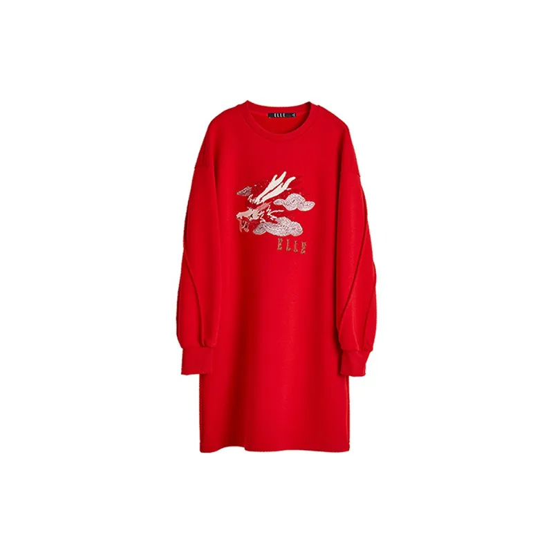 ELLE Long Sleeved Dresses Women's-1