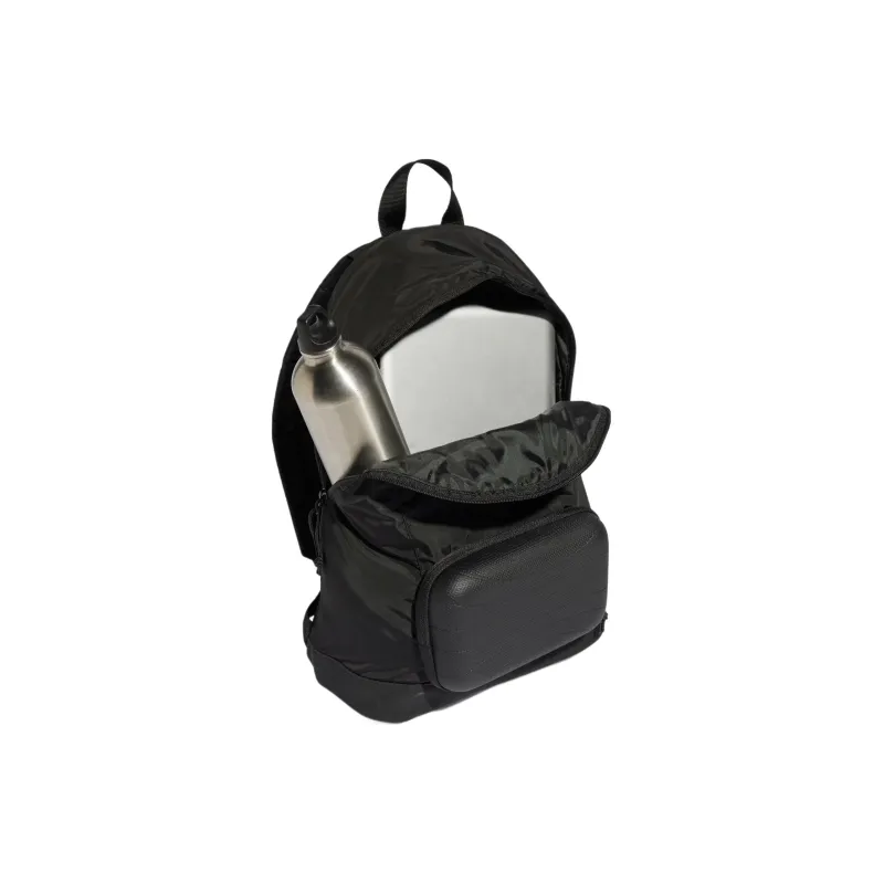 Adidas Originals Recycled Polyester Plain Weave Fabric Backpack Regular Unisex Black-3