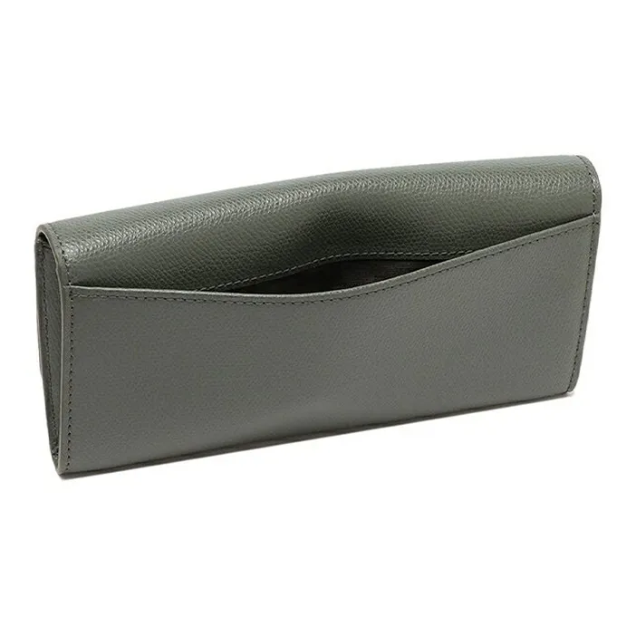 Furla Leather Long Wallet Women's Cactus Green-3