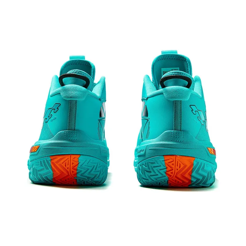 LiNing Shudder Green Demon Mid Top Basketball Shoes Men's Ice Porcelain Green-3