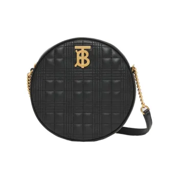 Burberry Louise Lambskin Round Cake Bag Shoulder Bag Crossbody Bag Regular Women's Black