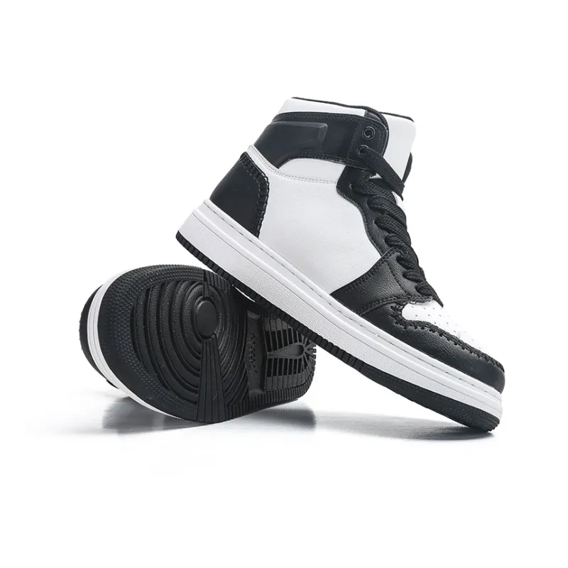 Jifffly Cushioning Coverage And Abrasion Resistant High Top Skateboard Shoes Unisex Beige-3