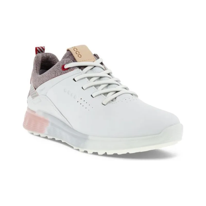 Ecco S three Abrasion Resistant Slip Resistant Low Top Golf Shoes Women's White-2