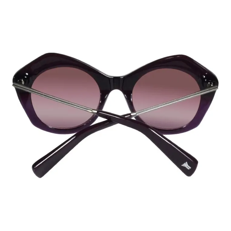 Yohji Yamamoto Irregular Shape Sunglasses Women's Black-2