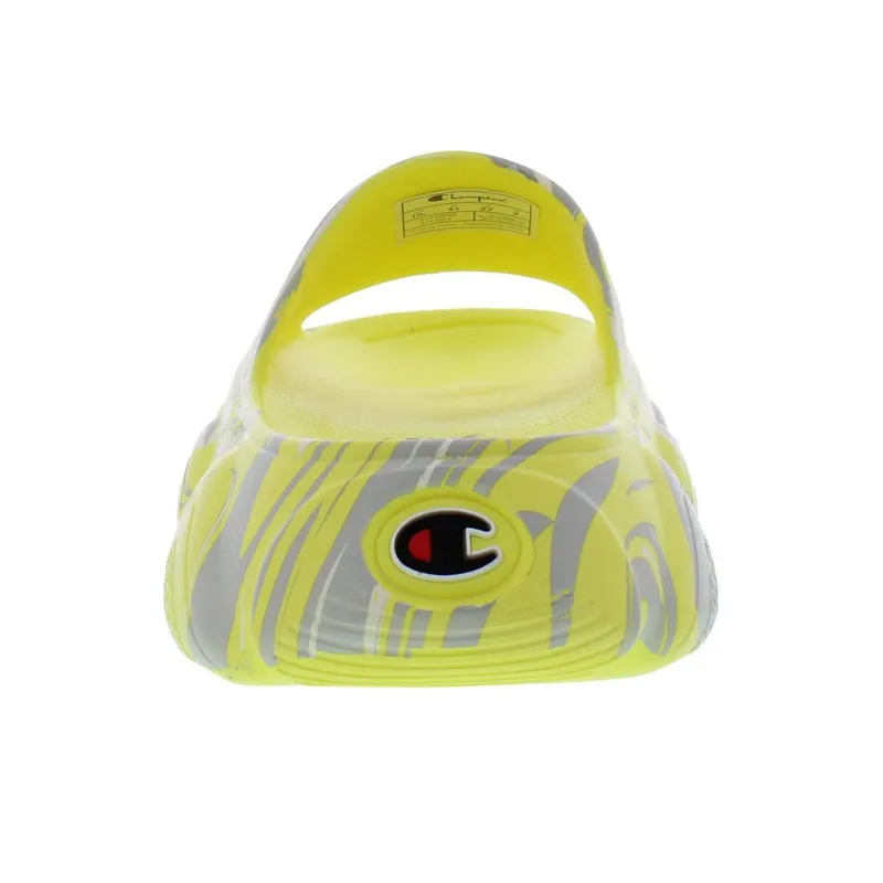Champion Slide Slippers Women's Yellow Gray-2